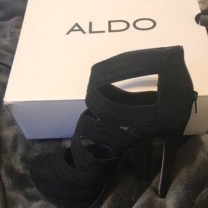 Black Suede ALDO heels